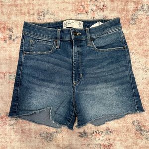 Abercrombie & Fitch High Rise Denim Shorts